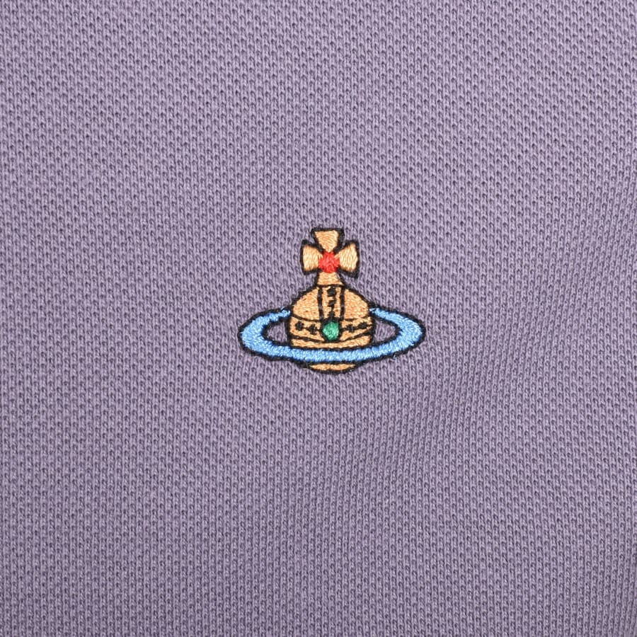 Vivienne Westwood Classic Polo T Shirt Purple | Mainline